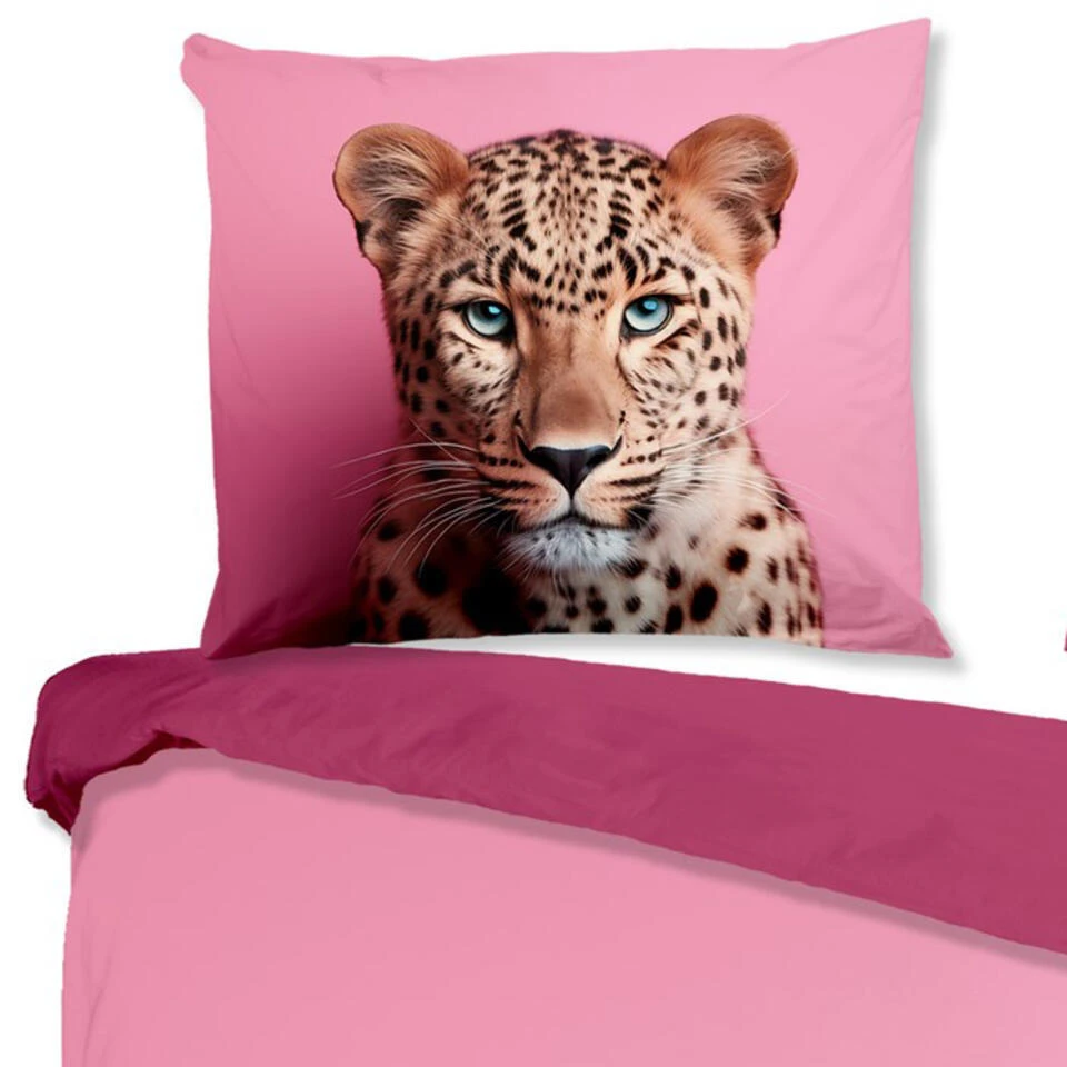 Pure Jachtluipaard Dekbedovertrek Roze-Lits-jumeaux (240 X 200/220 Cm) 5 Pure Jachtluipaard Dekbedovertrek Roze-Lits-jumeaux (240 X 200/220 Cm) - Afbeelding 3