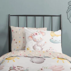 Goodmorning Peuter Koala’s En Uiltjes Dekbedovertrek Zand-Ledikant (100 X 135... -Leen Bakker Winkel 038b01b2528344169f71196b3179ae54 1