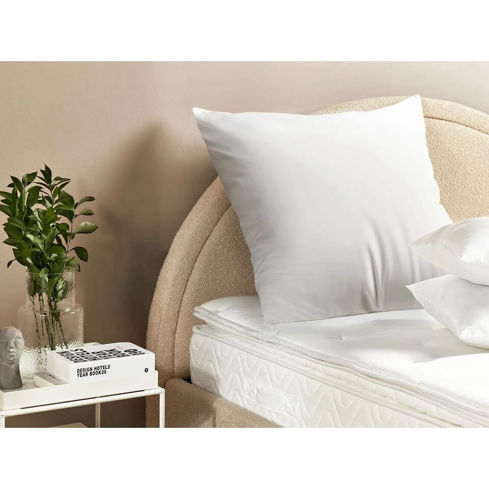 ERRIGAL - Kussen Hoog - Wit - 80 X 80 Cm - Microvezels 4 ERRIGAL - Kussen Hoog - Wit - 80 X 80 Cm - Microvezels - Afbeelding 2