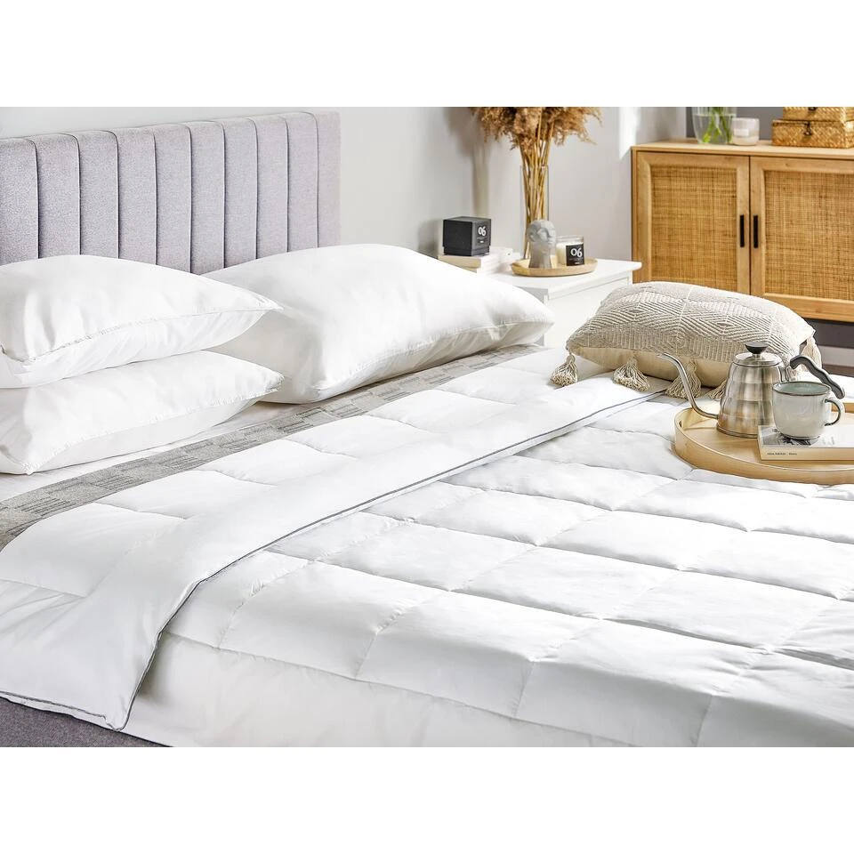 Beliani Dekbed KAMET - Wit Japara Katoen 4 Beliani Dekbed KAMET - Wit Japara Katoen - Afbeelding 2