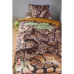 FREEK VONK Ssslaap Lekker Dekbedovertrek - 140x200 - Bruin -Leen Bakker Winkel 06fc61ae0fbe4ca4b7588beaa83a8fb5