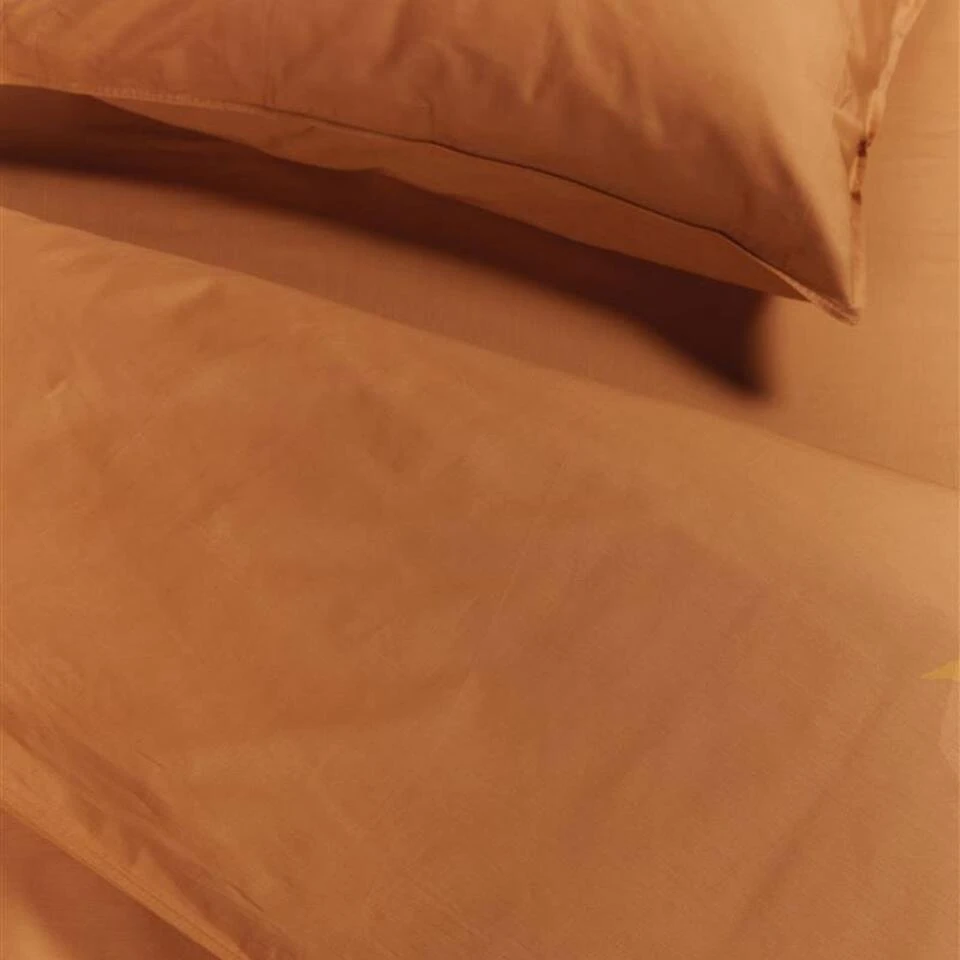 Ambiante Cotton Uni Dekbedovertrek - 200x200/220 - Oranje 5 Ambiante Cotton Uni Dekbedovertrek - 200x200/220 - Oranje - Afbeelding 3
