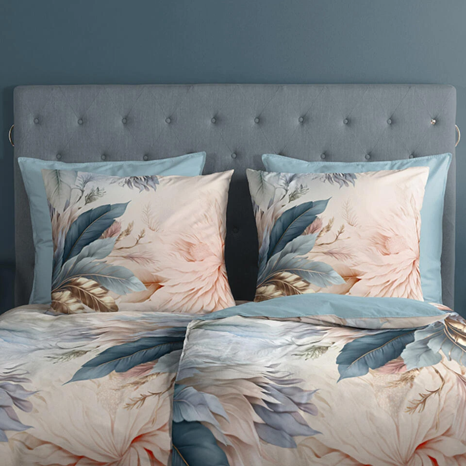 Good Morning Bloemen En Veren Dekbedovertrek Multi-1-persoons (140 X 200/220 Cm) 8 Good Morning Bloemen En Veren Dekbedovertrek Multi-1-persoons (140 X 200/220 Cm) - Afbeelding 6