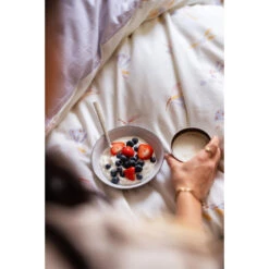 Dindi Home - Dekbedovertrek Flower Escape - 140x220 Cm - Off White / Lila -Leen Bakker Winkel 0bd0c738d17f401e87bf6b0fbb370278