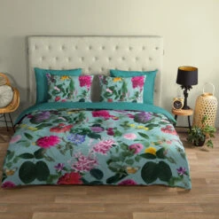 Good Morning Flowerdream Dekbedovertrek Aqua-1-persoons (140 X 200/220 Cm) 11 Good Morning Flowerdream Dekbedovertrek Aqua-1-persoons (140 X 200/220 Cm) -Leen Bakker Winkel 0f239312769c4f7facf17415153337a3