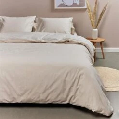 Ambiante Dekbedovertrek Uni Cotton Sand-Lits-jumeaux (240 X 200/220 Cm) -Leen Bakker Winkel 0fad0a35c02041a6955ab489d78ccf3e