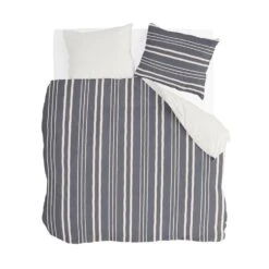 Byrklund - Dekbedovertrek Steady Stripes - 240x220 Cm - Blauw