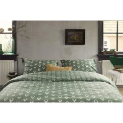 Walra - Dekbedovertrek Remade Turned Cones - 240x220 Cm - Groen -Leen Bakker Winkel 1000012868 0102