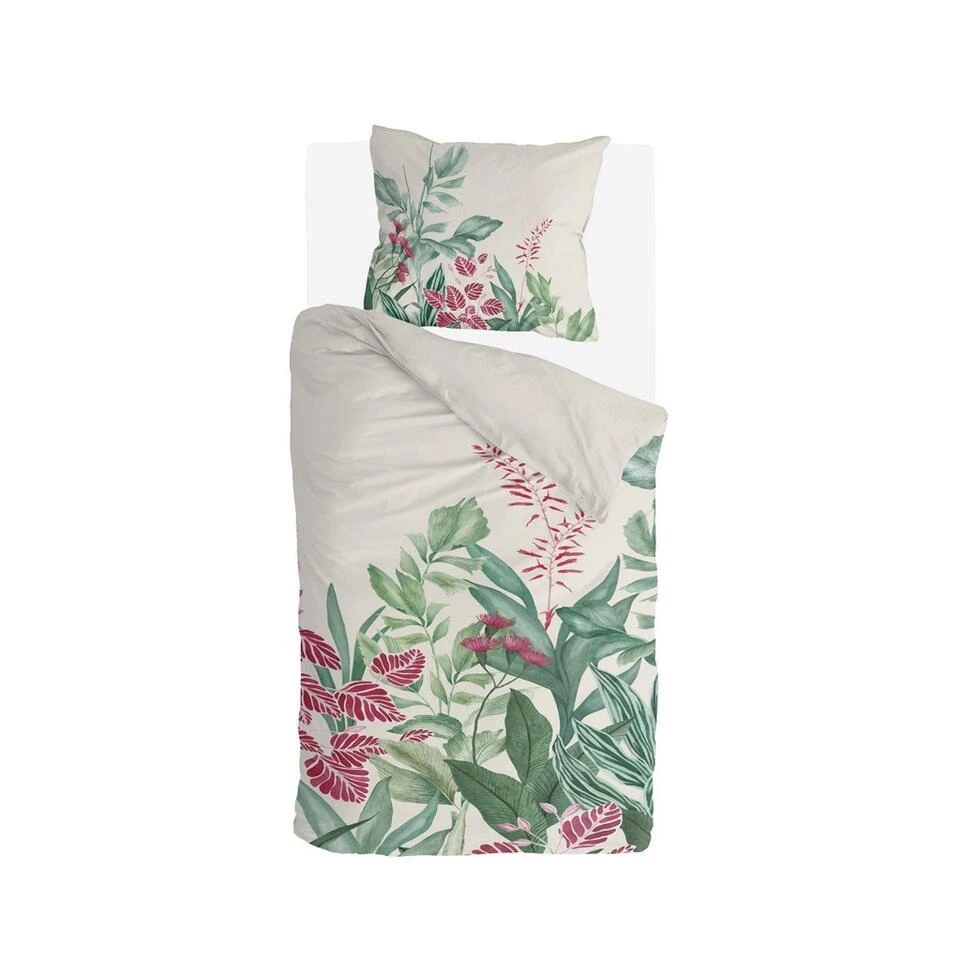 Byrklund - Dekbedovertrek Jungle Romance - 140x220 Cm - Off White 3 Byrklund - Dekbedovertrek Jungle Romance - 140x220 Cm - Off White