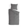 Byrklund - Dekbedovertrek Sleep Softly - 140x220 Cm - Off Black -Leen Bakker Winkel 1000012874