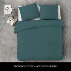 Byrklund - Dekbedovertrek Sleep Softly - 240x220 Cm - Groen -Leen Bakker Winkel 1000012903 0101