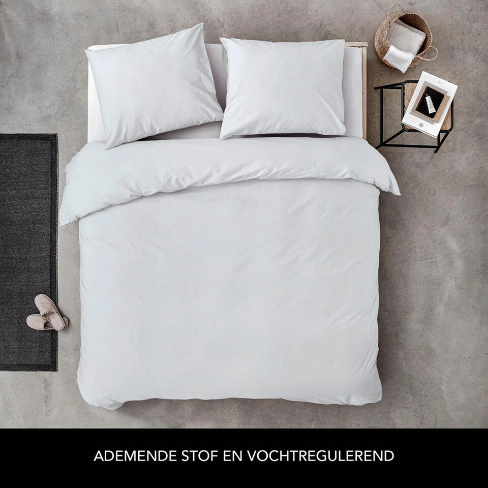 Byrklund - Dekbedovertrek Sleep Softly - 200x220 Cm - Wit 4 Byrklund - Dekbedovertrek Sleep Softly - 200x220 Cm - Wit - Afbeelding 2