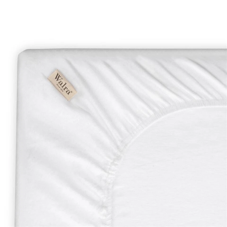 Walra - Molton Cotton Cover - 160x200 Cm - Wit 4 Walra - Molton Cotton Cover - 160x200 Cm - Wit - Afbeelding 2