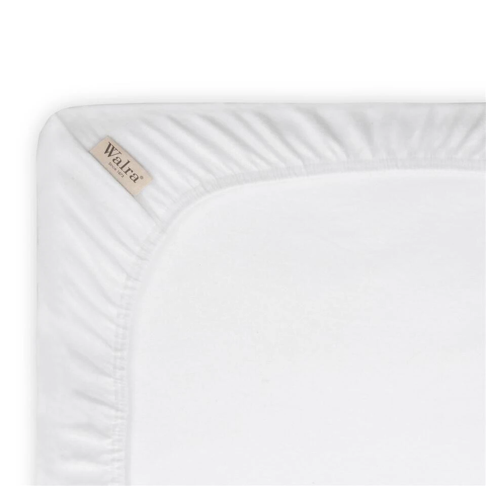 Walra - Molton Cotton Cover Topper - 180x220 Cm - Wit 4 Walra - Molton Cotton Cover Topper - 180x220 Cm - Wit - Afbeelding 2