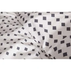 Ten Cate Katoenen Tweepersoons Dekbedovertrek - 200x200/220 - Wieber Antraciet -Leen Bakker Winkel 1000023943 0111