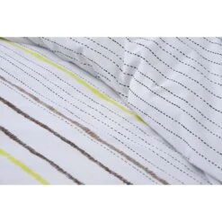 Ten Cate Katoenen Eenpersoons Dekbedovertrek - 140x200/220 - Scratch White -Leen Bakker Winkel 1000023945 0111