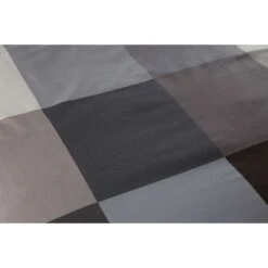Ten Cate Katoenen Tweepersoons Dekbedovertrek - 200x200/220 - Block Antraciet -Leen Bakker Winkel 1000023955 0111