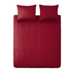 Ten Cate 100% Katoensatijnen Eenpersoons Dekbedovertrek - 140x200/220 - Rood