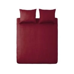 Ten Cate 100% Katoensatijnen Lits Jumeaux Dekbedovertrek - 240x200/220 - Rood -Leen Bakker Winkel 1000023983 0101