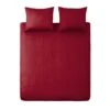 Ten Cate 100% Katoensatijnen Tweepersoons Dekbedovertrek - 200x200/220 - Rood -Leen Bakker Winkel 1000024011