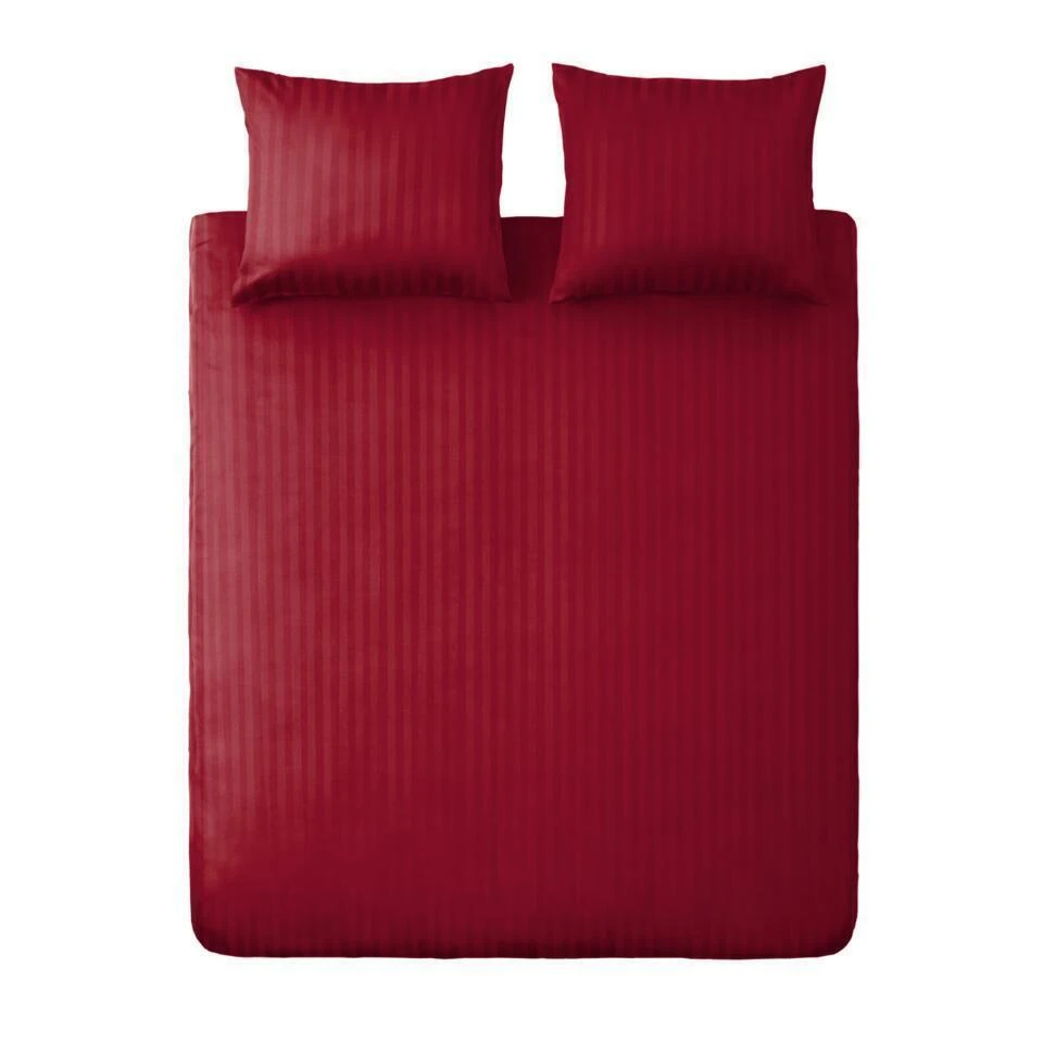 Ten Cate 100% Katoensatijnen Tweepersoons Dekbedovertrek - 200x200/220 - Rood 3 Ten Cate 100% Katoensatijnen Tweepersoons Dekbedovertrek - 200x200/220 - Rood