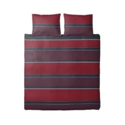 Ten Cate Katoenen Tweepersoons Dekbedovertrek - 200x200/220 - Thor Rood