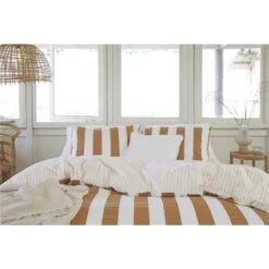 Walra - Dekbedovertrek Classic Stripe - 200x220 Cm - Cognac 9 Walra - Dekbedovertrek Classic Stripe - 200x220 Cm - Cognac -Leen Bakker Winkel 1000024965 0103