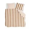 Walra - Dekbedovertrek Classic Stripe - 200x220 Cm - Cognac -Leen Bakker Winkel 1000024965