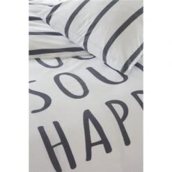 Walra - Dekbedovertrek Happy Wake Up - 240x220 Cm - Wit / Blauw 8 Walra - Dekbedovertrek Happy Wake Up - 240x220 Cm - Wit / Blauw -Leen Bakker Winkel 1000024971 0102