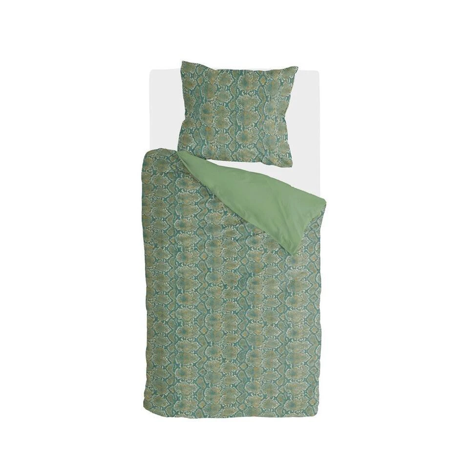 Byrklund - Dekbedovertrek Scary Snake - 140x220 Cm - Groen 3 Byrklund - Dekbedovertrek Scary Snake - 140x220 Cm - Groen