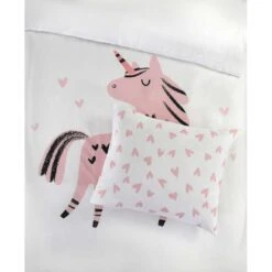 Kidzroom Unicorn Dekbedovertrek - 140x200 - Wit -Leen Bakker Winkel 1000025139 0103
