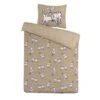 Kidzroom Cat Dekbedovertrek - 140x200 - Beige -Leen Bakker Winkel 1000025148