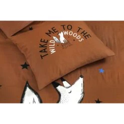 Kidzroom Fox Dekbedovertrek - 120x150 - Bruin -Leen Bakker Winkel 1000025155 0103