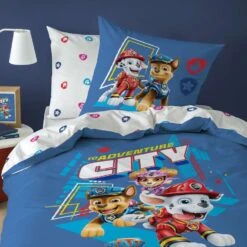 PAW Patrol Dekbedovertrek Adventure City - Eenpersoons - 140 X 200 Cm - Katoen -Leen Bakker Winkel 1000025488 0102