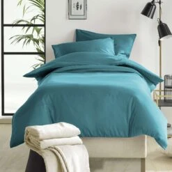 De Witte Lietaer Dekbedovertrek Katoen Satijn Olivia - 140 X 200/220 Cm - Groen -Leen Bakker Winkel 1000028709 0101