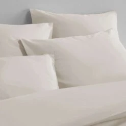 De Witte Lietaer Dekbedovertrek Katoen Satijn Olivia - 240 X 220 Cm - Beige -Leen Bakker Winkel 1000028723 0103