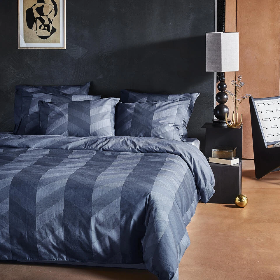 Damai Dekbedovertrek Atomy - Bio Satijn - 240x200/220 Cm - Graphite 5 Damai Dekbedovertrek Atomy - Bio Satijn - 240x200/220 Cm - Graphite - Afbeelding 3