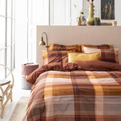 Cinderella Dekbedovertrek Ponte - Katoen - 260x200/220 Cm - Red Clay -Leen Bakker Winkel 1000030621 0101