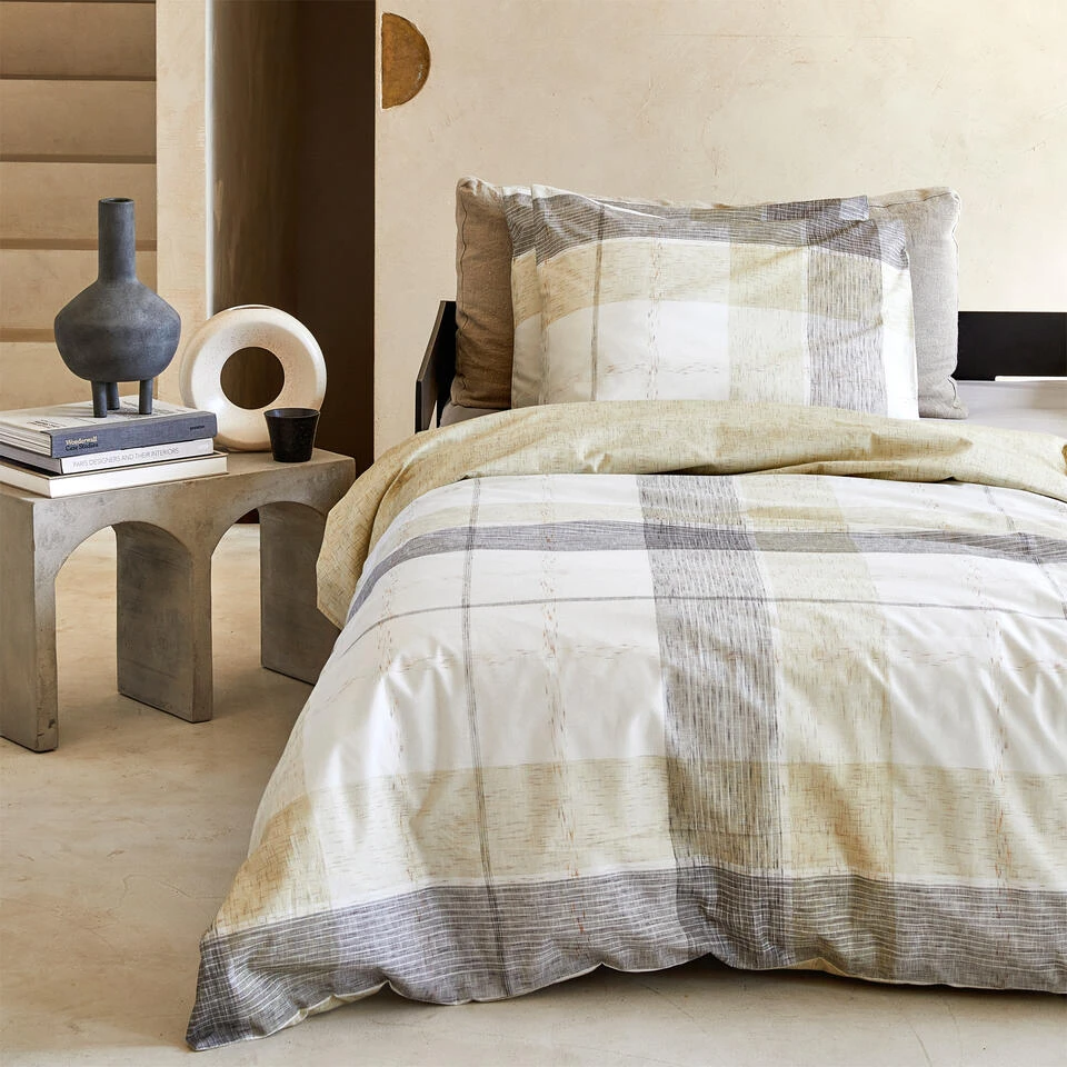 Damai Dekbedovertrek Colos - Bio Katoen - 140x200/220 Cm - Off White 4 Damai Dekbedovertrek Colos - Bio Katoen - 140x200/220 Cm - Off White - Afbeelding 2