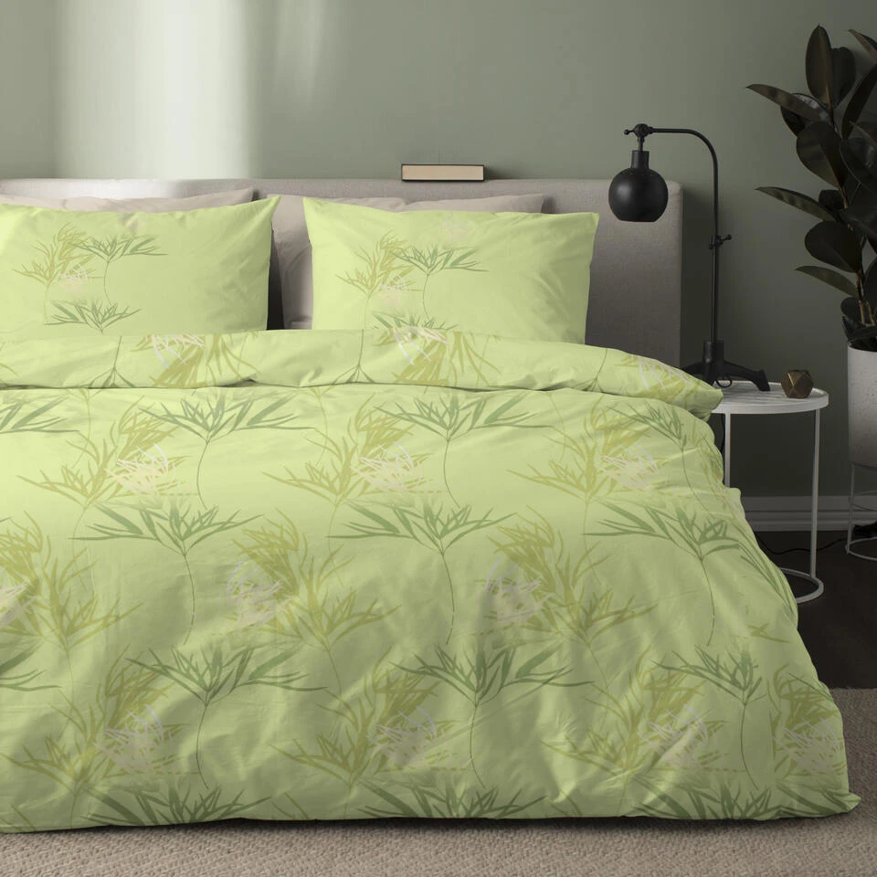 Damai Dekbedovertrek Katoen - 200x200/220cm - Siergras Dessin 4 Damai Dekbedovertrek Katoen - 200x200/220cm - Siergras Dessin - Afbeelding 2