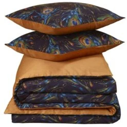 De Witte Lietaer Dekbedovertrek Peafowl - 240 X 220 Cm - Katoen Satijn -Leen Bakker Winkel 1000031323 0102