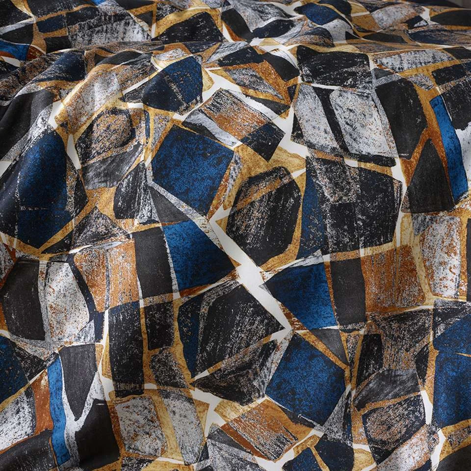 De Witte Lietaer Dekbedovertrek Valdez - 240 X 220 Cm - Katoen Satijn 4 De Witte Lietaer Dekbedovertrek Valdez - 240 X 220 Cm - Katoen Satijn - Afbeelding 2