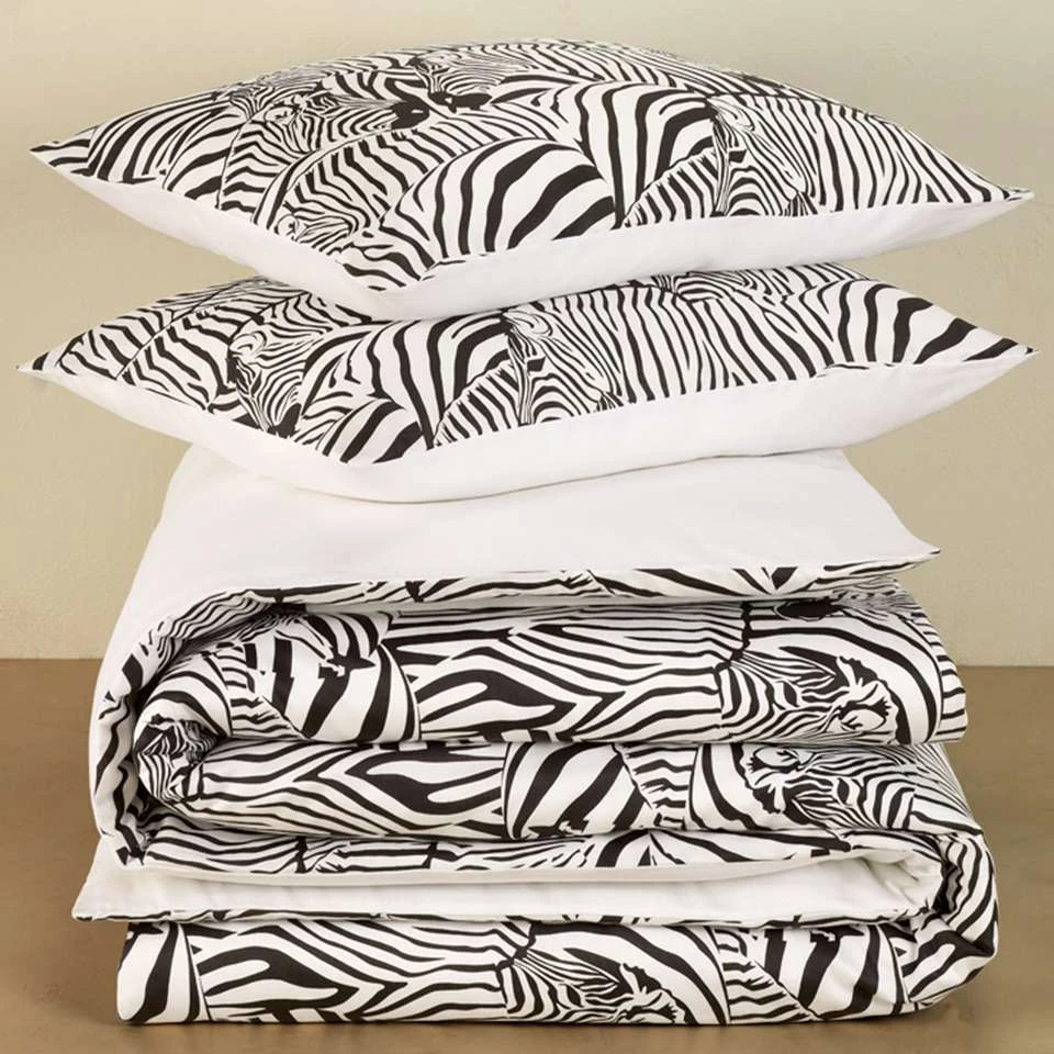 De Witte Lietaer Dekbedovertrek Zebra - 200 X 200/220 Cm - Katoen Satijn 6 De Witte Lietaer Dekbedovertrek Zebra - 200 X 200/220 Cm - Katoen Satijn - Afbeelding 4
