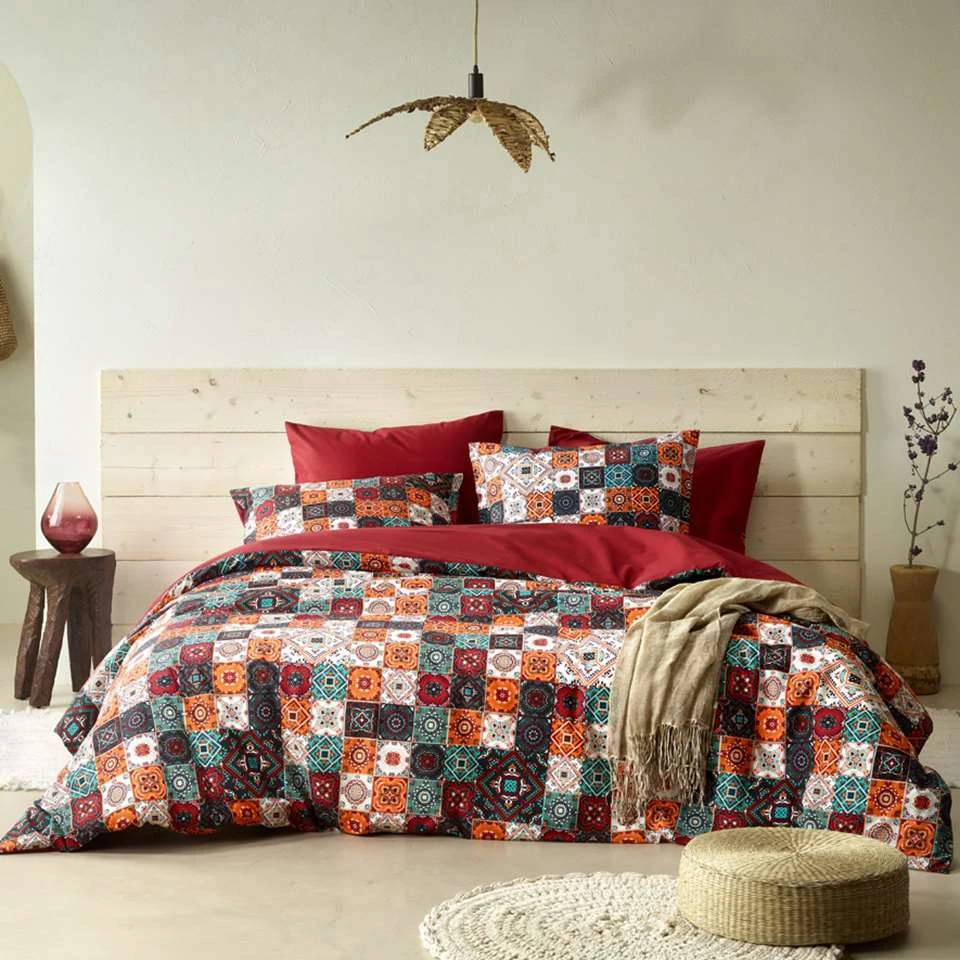 De Witte Lietaer Dekbedovertrek Ankara - 200 X 200/220 Cm - Katoen 4 De Witte Lietaer Dekbedovertrek Ankara - 200 X 200/220 Cm - Katoen - Afbeelding 2