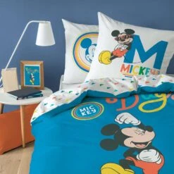 Disney Mickey Mouse Dekbedovertrek Good Days - 140 X 200 Cm - Katoen -Leen Bakker Winkel 1000032015 0102