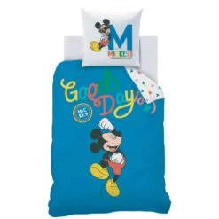 Disney Mickey Mouse Dekbedovertrek Good Days - 140 X 200 Cm - Katoen -Leen Bakker Winkel 1000032015 0103