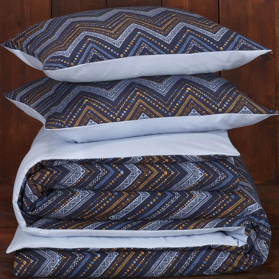 De Witte Lietaer Dekbedovertrek Sioux - 200 X 200/220 Cm - Katoen Flanel 6 De Witte Lietaer Dekbedovertrek Sioux - 200 X 200/220 Cm - Katoen Flanel - Afbeelding 4