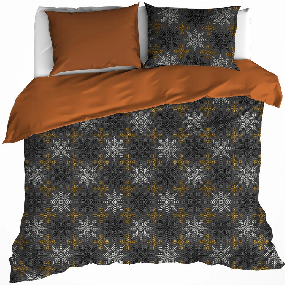 De Witte Lietaer Dekbedovertrek Frostine - 260 X 240 Cm - Katoen Flanel 3 De Witte Lietaer Dekbedovertrek Frostine - 260 X 240 Cm - Katoen Flanel