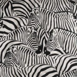 De Witte Lietaer Dekbedovertrek Zebra - 200 X 200/220 Cm - Katoen Flanel -Leen Bakker Winkel 1000032055 0103