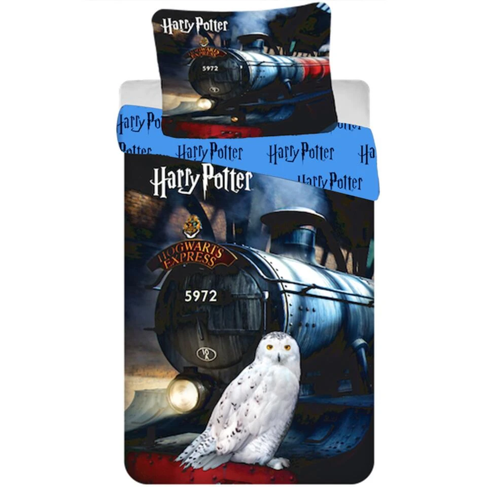 Harry Potter Dekbedovertrek Hogwarts Express - 140 X 200 Cm - Katoen 3 Harry Potter Dekbedovertrek Hogwarts Express - 140 X 200 Cm - Katoen
